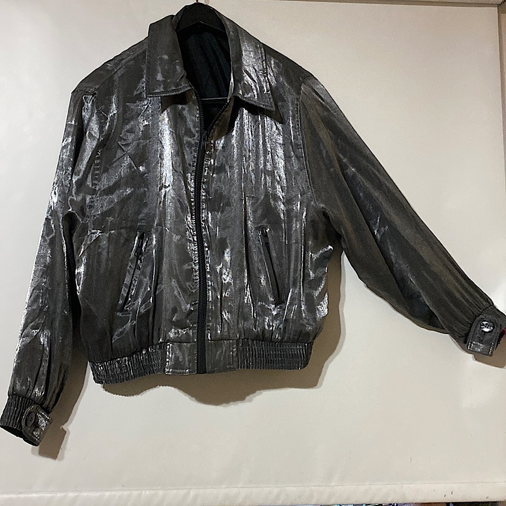 Bomber jacket | Jacket | Silver-tone changes in lighting (In photos) | NYJeans